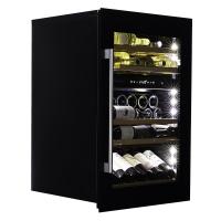 Винный шкаф Dunavox DAVS-49.116DB двухзонный в колонну