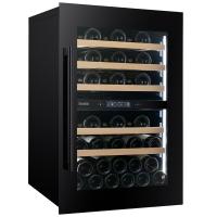 Винный шкаф Dunavox DVS-44.120DB двухзонный в колонну