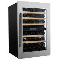 Винный шкаф Dunavox DVS-44.120DSS двухзонный в колонну