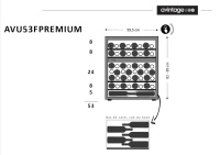 Двухзонный шкаф, Avintage модель AVU53F PREMIUM