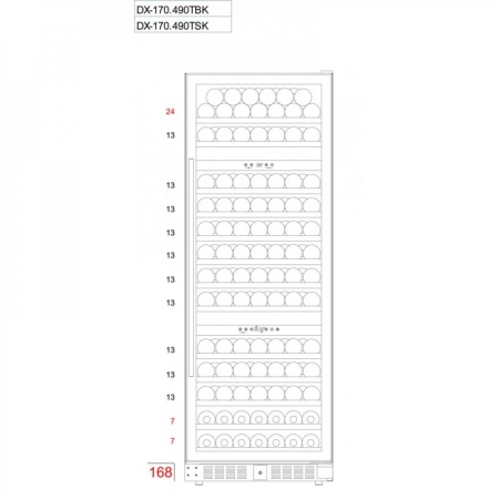 Винный шкаф Dunavox DX-181.490SDSK