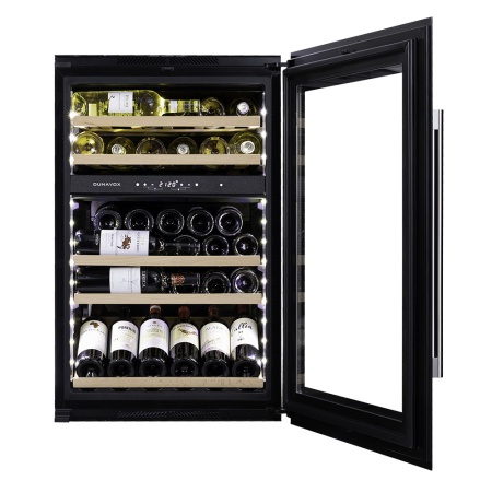 Винный шкаф Dunavox DAVS-49.116DSS двухзонный в колонну