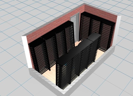 Стеллаж для хранения вина Eurocave MS1 Modulosteel - 1 column/колонна