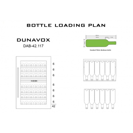 Винный шкаф Dunavox DAB-42.117DB