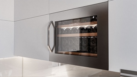 Винный шкаф Meyvel MV22-KSB1 встраиваемый в колонну