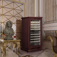 Винный шкаф в деревянном корпусе Meyvel MV99PRO-KBT2 цвет вишня