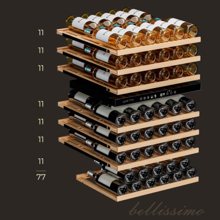 Винный шкаф Meyvel MV77PRO-KST2 компрессорный двухзонный