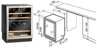 Двухзонный винный шкаф Climadiff CV52IXDZ