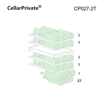 Винный шкаф CellarPrivate CP027-2T