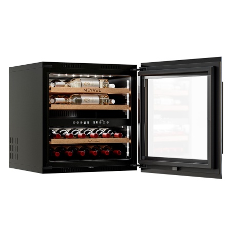 Винный шкаф MV26PRO-KBB2 двухзонный встраиваемый в колонну