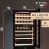 Винный шкаф Meyvel MV77PRO-KBT2 компрессорный двухзонный