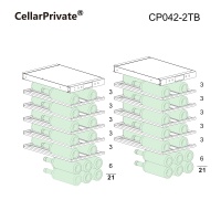 Винный шкаф Cellar Private CP042-2TB компрессорный двухзонный под столешницу