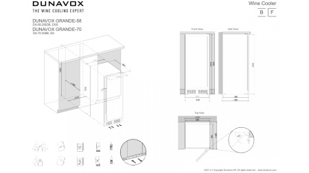 Винный шкаф Dunavox DX-70.258B