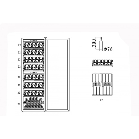 Винный шкаф CASO WineComfort 180