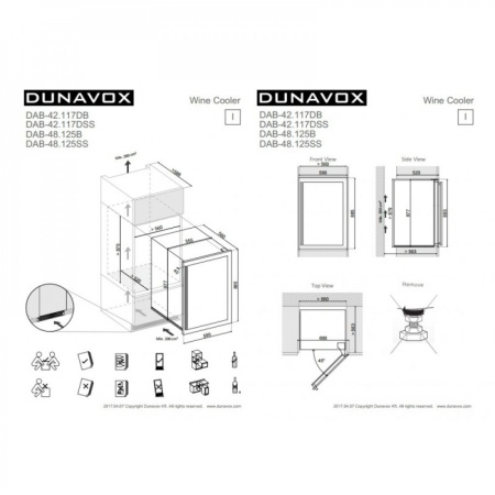 Винный шкаф Dunavox DAB-42.117DB