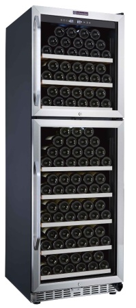 Двухзонный  винный шкаф LaSommeliere MZ165DP