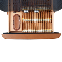 Шкаф для хранения сигар (хьюмидор) Afidano L6 (Коньячная кожа)