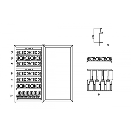 Винный шкаф CASO WineComfort 660 Smart