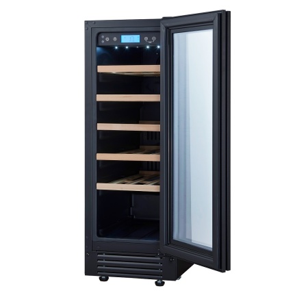 Винный шкаф Cellar Private CP020-1TBH в черном цвете со скрытой ручкой