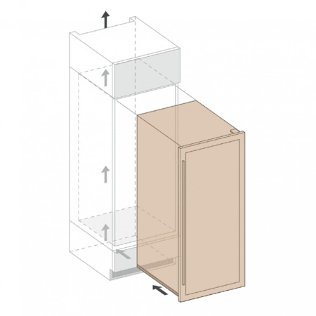 Винный шкаф Dunavox DX-89.246TB компрессорный в колонну три зоны