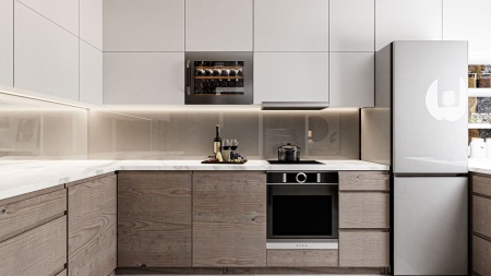 Винный шкаф Meyvel MV22-KSB1 встраиваемый в колонну