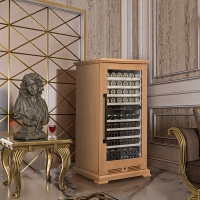 Винный шкаф в деревянном корпусе Meyvel MV99PRO-KBT2 цвет бук