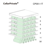 Винный шкаф CellarPrivate CP051-1T компрессорный под столешницу