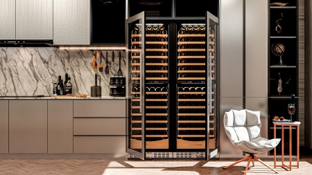 Винный шкаф Meyvel MV163PRO-KST2 компрессорный двухзонный