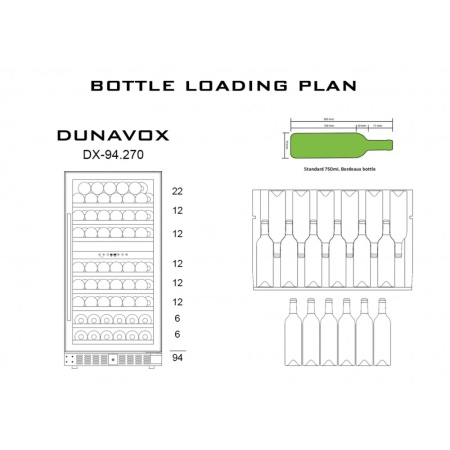 Винный шкаф Dunavox DX-94.270SDSK