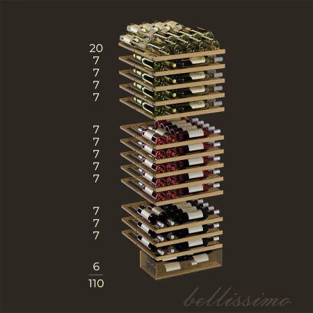 Винный шкаф Meyvel MV98-KBT3 компрессорный трёхзонный встраиваемый