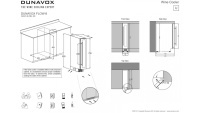 Винный шкаф Dunavox DAUF-8.23B компрессорный узкий под столешницу