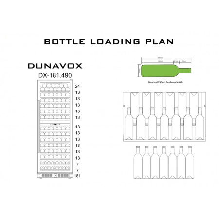 Винный шкаф Dunavox DX-181.490DBK