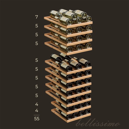 Винный шкаф Meyvel MV53-KBF2 двухзонный отдельностоящий