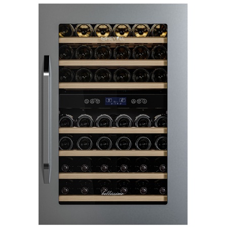 Винный шкаф Meyvel MV42-KSB2 двухзонный встраиваемый в колонну