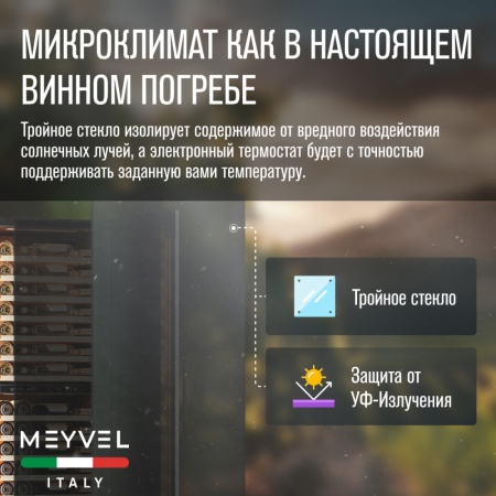 Винный шкаф Meyvel MV110-KBT2 компрессорный двухзонный