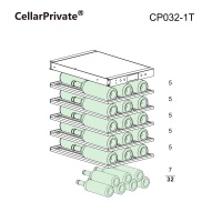 Винный шкаф CellarPrivate CP032-1T компрессорный под столешницу