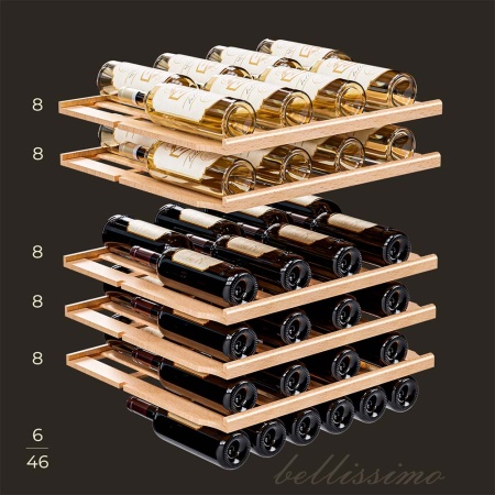 Винный шкаф Meyvel MV46-KBT2 двухзонный под столешницу