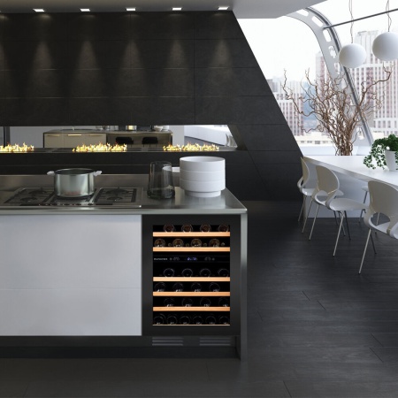 Винный шкаф Dunavox DAUF-46.145DBH под столешницу со скрытой ручкой