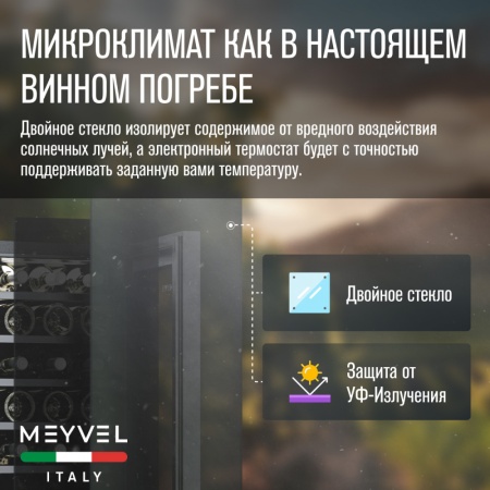Винный шкаф Meyvel MV18-KBF1 компрессорный отдельностоящий