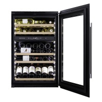 Винный шкаф Dunavox DAVS-49.116DB двухзонный в колонну