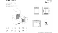 Винный шкаф  Dunavox DVN-25.65DB.TO встраиваемый в колонну