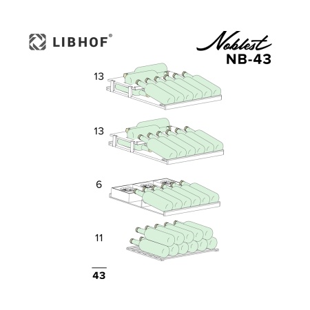 Винный шкаф Libhof NB-43 red cherry