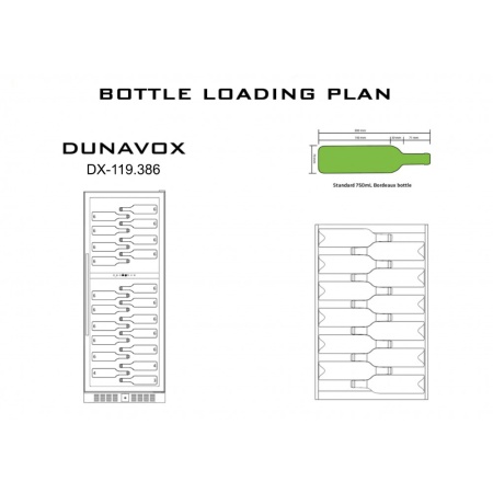 Винный шкаф Dunavox DX-119.386DSS