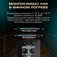 Винный шкаф Meyvel MV12-CBD1 компрессорный отдельностоящий