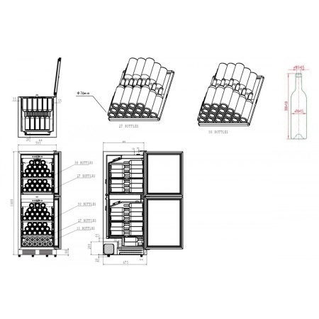 Винный шкаф CASO WineChef Pro 126-2D