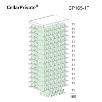 Винный шкаф Cellar Private CP165-1T компрессорный на 165 бут.