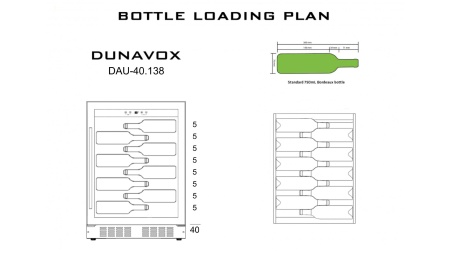 Винный шкаф Dunavox DAU-40.138SS под столешницу