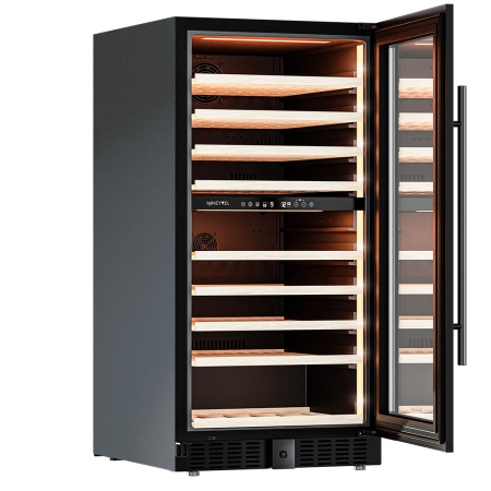 Винный шкаф Meyvel MV99PRO-KBT2 компрессорный двухзонный