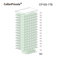 Винный шкаф Cellar Private CP165-1TВ компрессорный на 165 бут.
