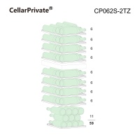 Винный шкаф Cellar Private CP062S-2TZ компрессорный двухзонный отдельностоящий
